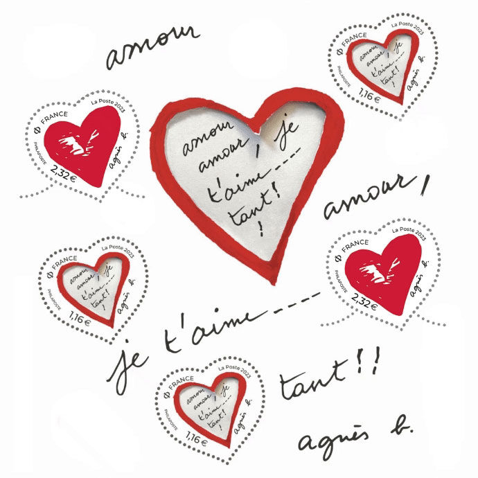 Stamps with love ... and agnès b.